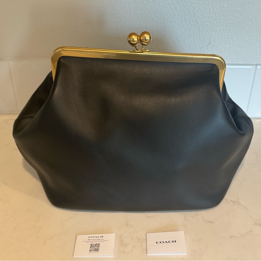 Coach Large Kisslock Frame Bag